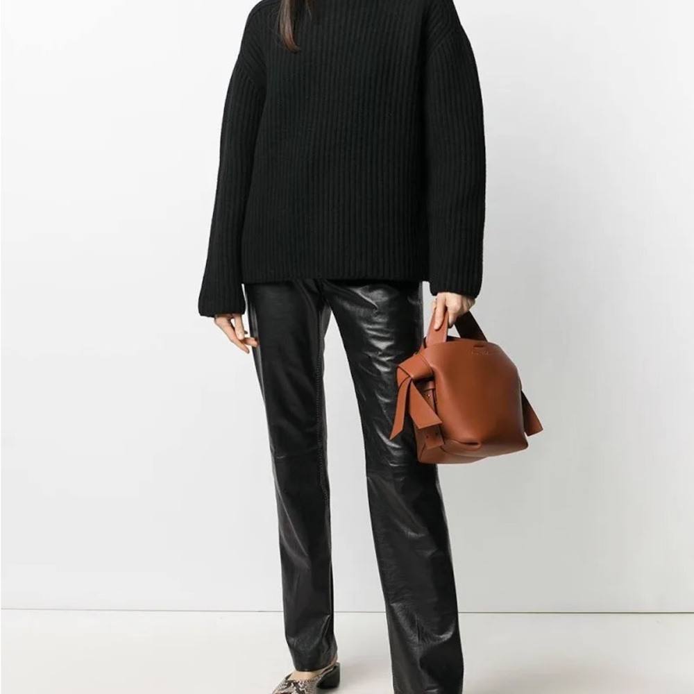 Acne Studios Women's High Neck Ribbed Sweater